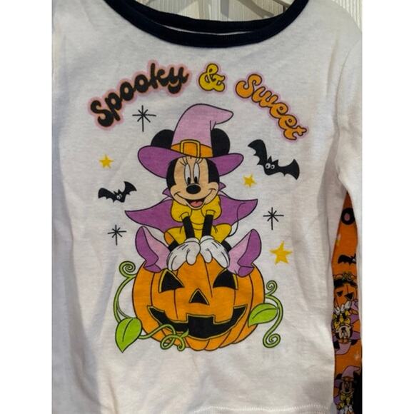 Disney Baby Minnie “Spooky & Sweet” Halloween 2 Piece Set of Pajamas 24 Months - Picture 2 of 6